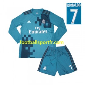 Tenue Real Madrid Cristiano Ronaldo 7 2017 Retro Enfant Troisieme Maillot de Foot ML
